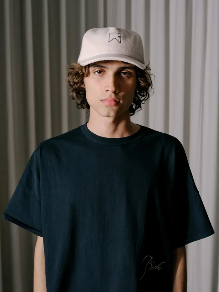 CASHMERE CHEVRON LOGO HAT Unisex Rhude Structured Hats
