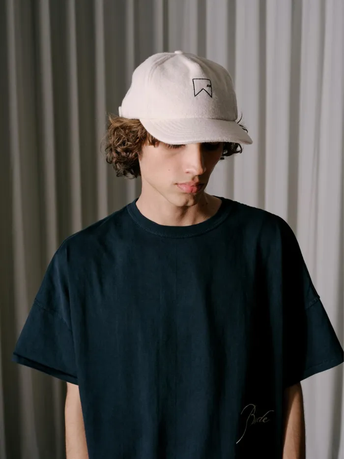 CASHMERE CHEVRON LOGO HAT Unisex Rhude Structured Hats