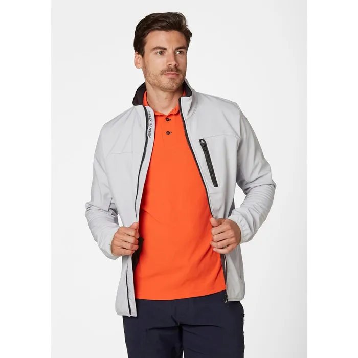 Casual Jackets Men Helly Hansen CREW SOFTSHELL JACKET 853 Grey Fog