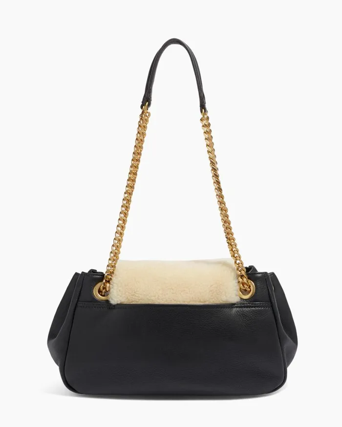 Chain Reaction Novelty Satchel Natural Shearling Women Aimee Kestenberg Satchels