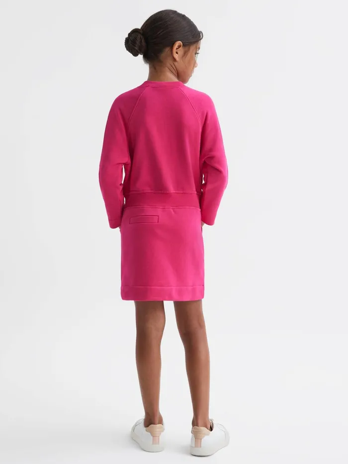 Children Reiss Dresses Janine Sweatshirt Dress Pink