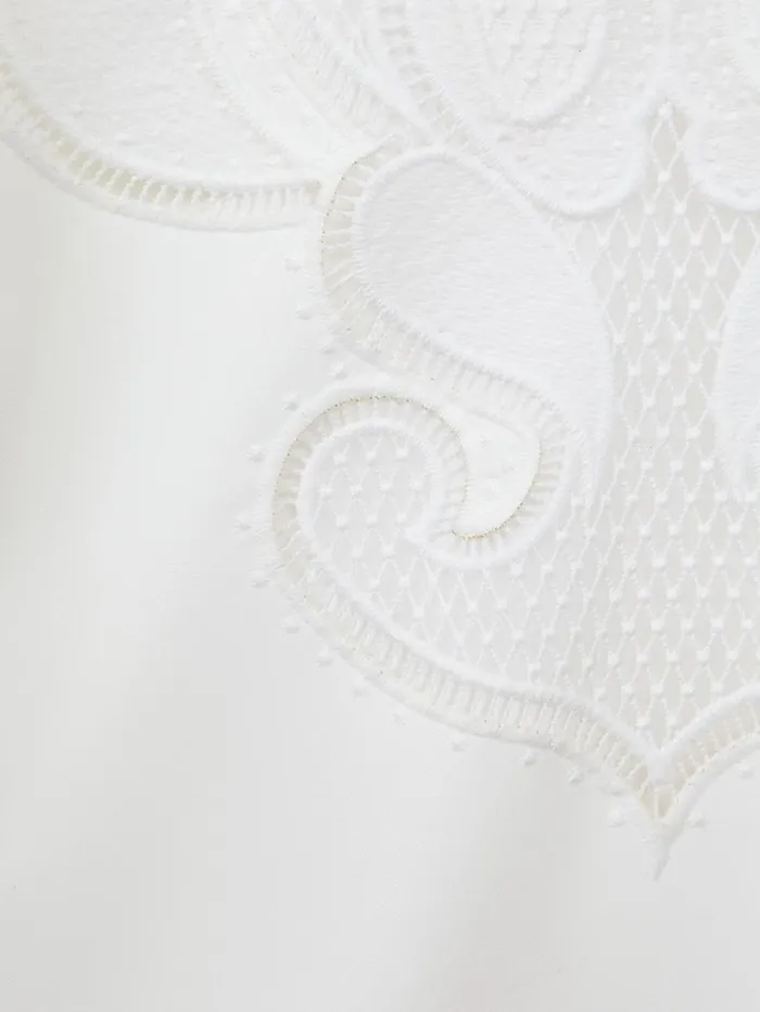 Children Reiss Dresses Toya Floral Embroidered Dress Ivory
