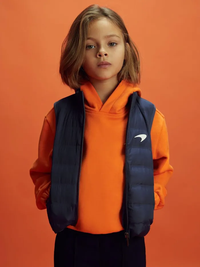 Children Reiss Reiss X Mclaren F1 Team F1 Hybrid Quilt And Knit Gilet Airforce Blue