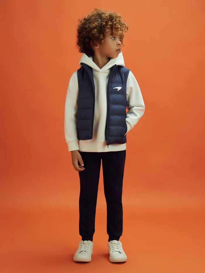 Children Reiss Reiss X Mclaren F1 Team F1 Hybrid Quilt And Knit Gilet Airforce Blue