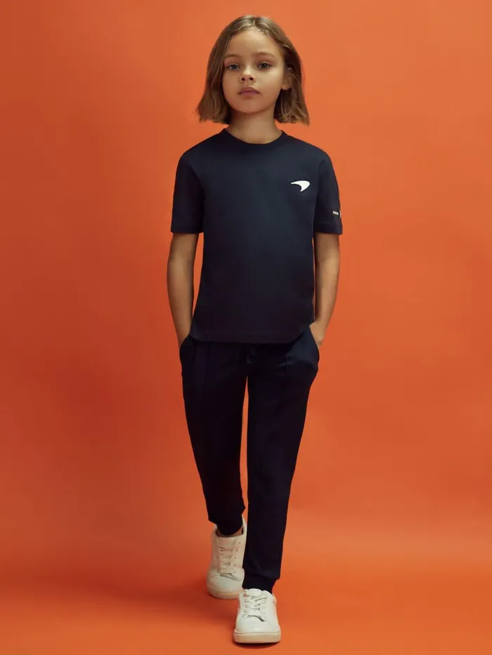 Children Reiss Reiss X Mclaren F1 Team F1 Mercerised Cotton Crew Neck TShirt Airforce Blue