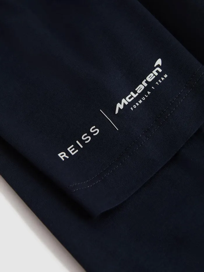 Children Reiss Reiss X Mclaren F1 Team F1 Mercerised Cotton Crew Neck TShirt Airforce Blue