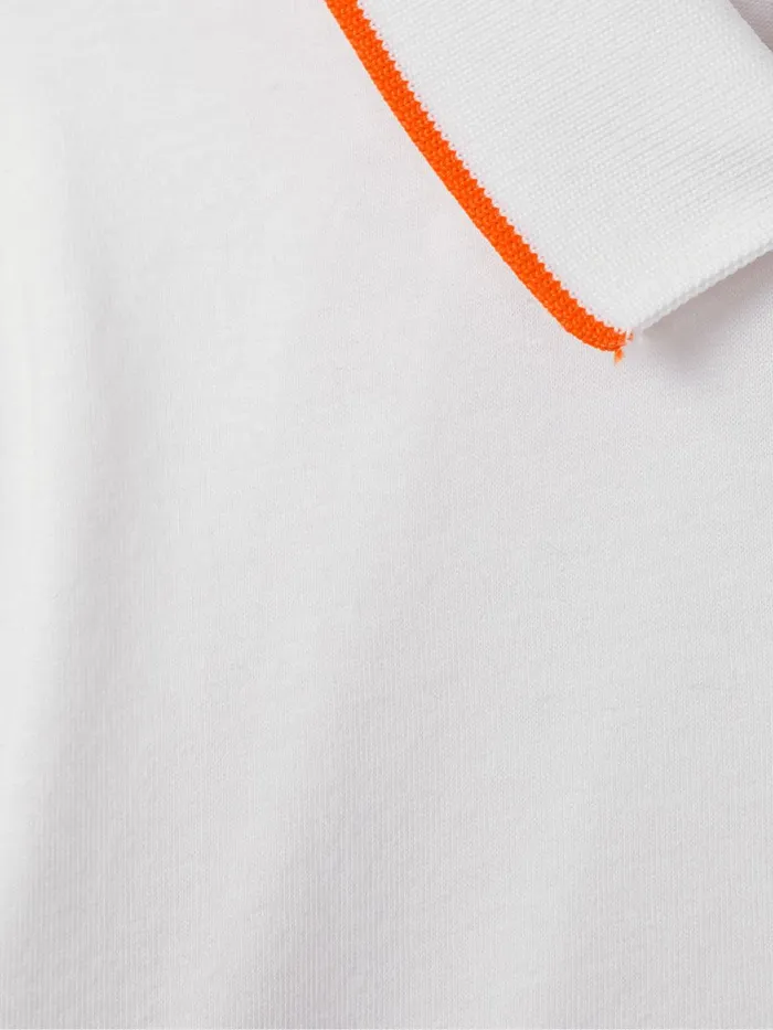 Children Reiss Reiss X Mclaren F1 Team F1 Mercerised Cotton Polo Shirt White