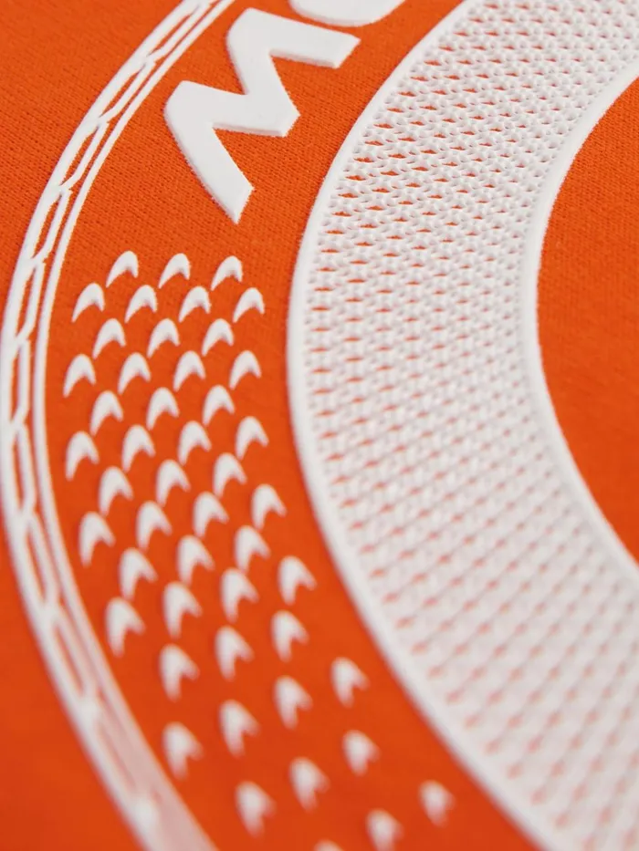 Children Reiss Reiss X Mclaren F1 Team F1 Oversized Cotton Crew Neck TShirt Papaya