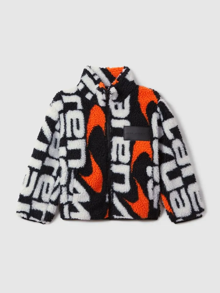 Children Reiss Reiss X Mclaren F1 Team F1 ZipThrough Fleece Jacket Black