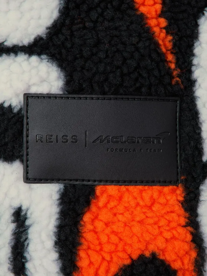 Children Reiss Reiss X Mclaren F1 Team F1 ZipThrough Fleece Jacket Black