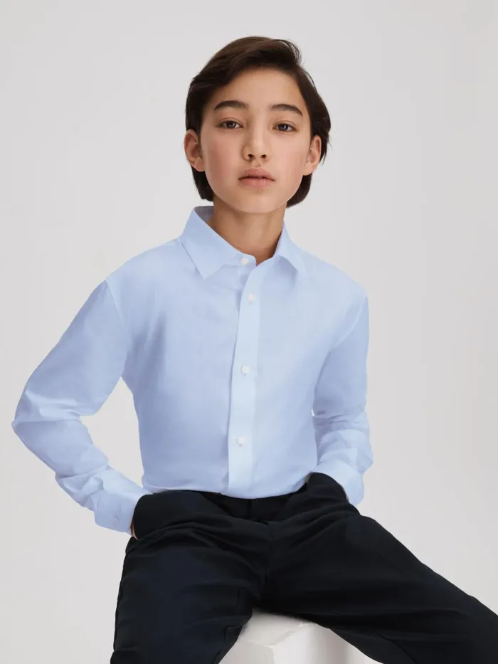 Children Reiss Shirts Remote Soft Blue
