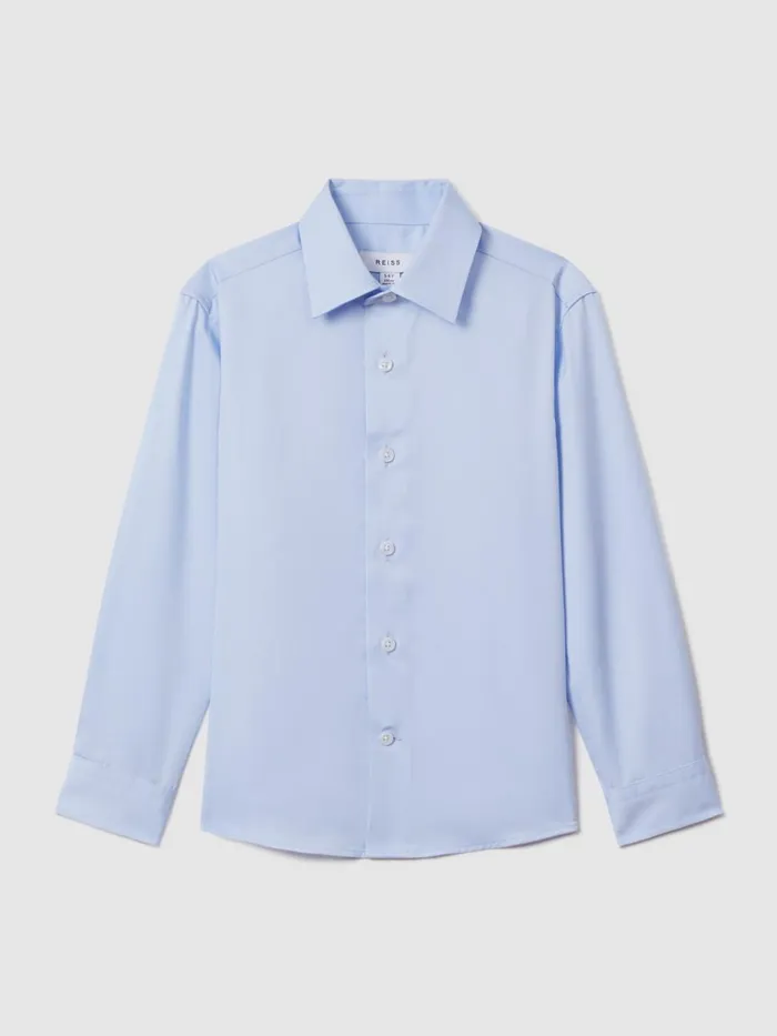 Children Reiss Shirts Remote Soft Blue