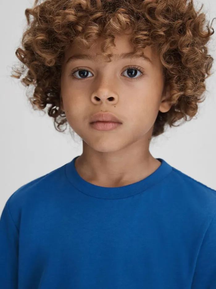 Children Reiss TShirts Bless Crew Neck TShirt Lapis Blue