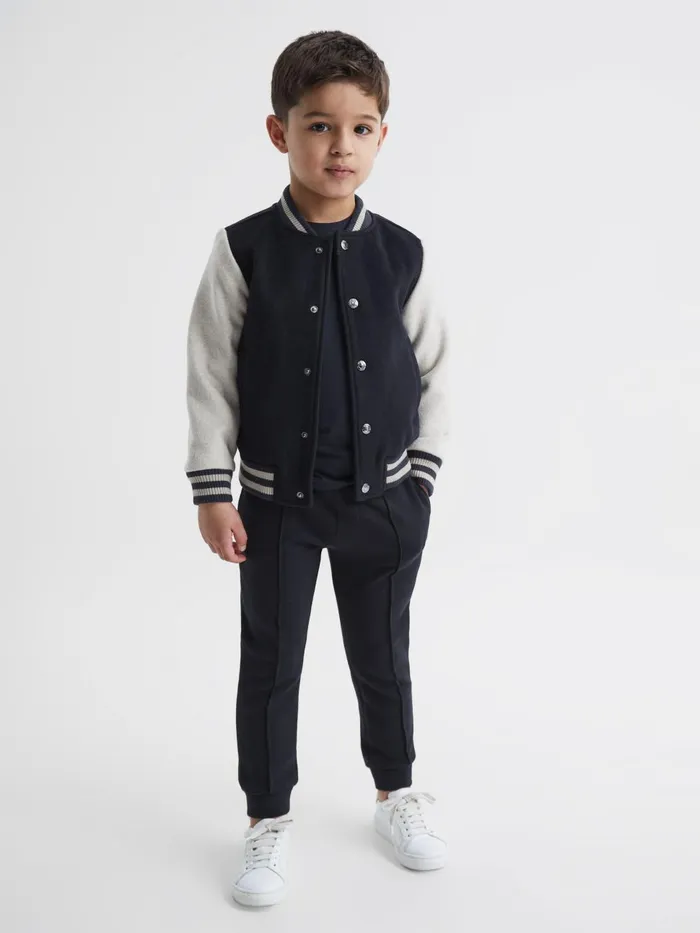 Children Reiss TShirts Jude Cotton Crew Neck TShirt Navy