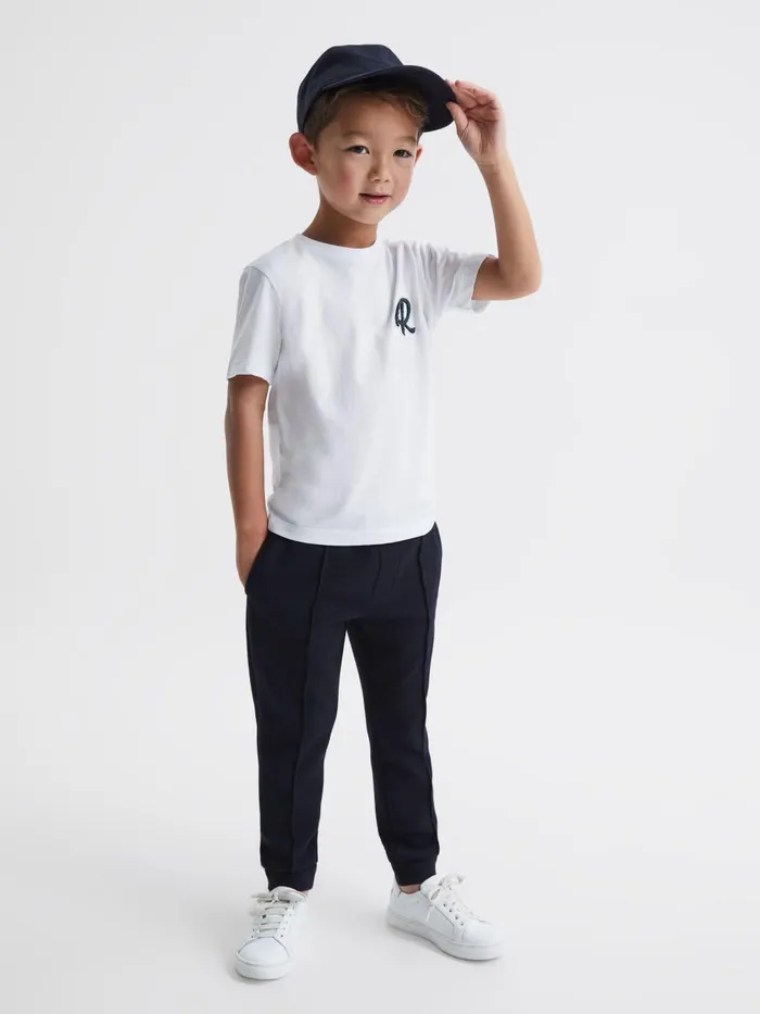 Children Reiss TShirts Jude Cotton Crew Neck TShirt White