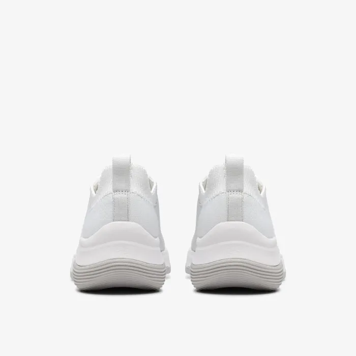 Circuit Tie White Knit Women Clarks Sneakers
