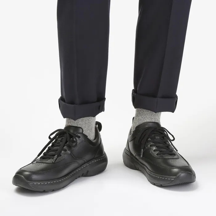 Clarks Pro Lace Black Leather Men Clarks Sneakers