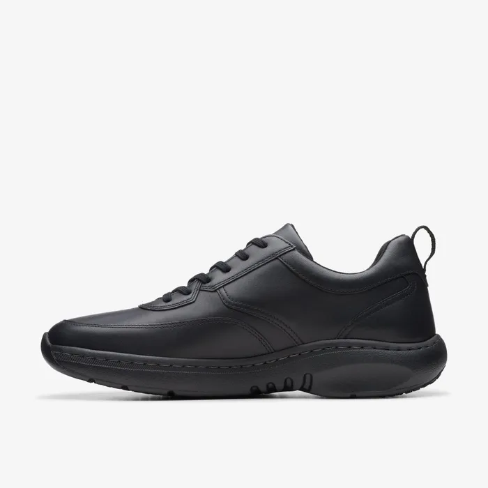 Clarks Pro Lace Black Leather Men Clarks Sneakers