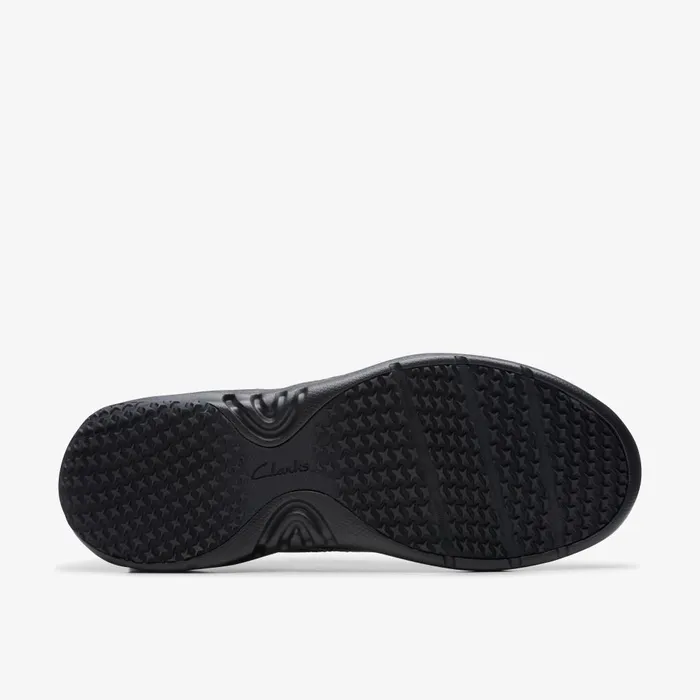 Clarks Pro Lace Black Leather Men Clarks Sneakers
