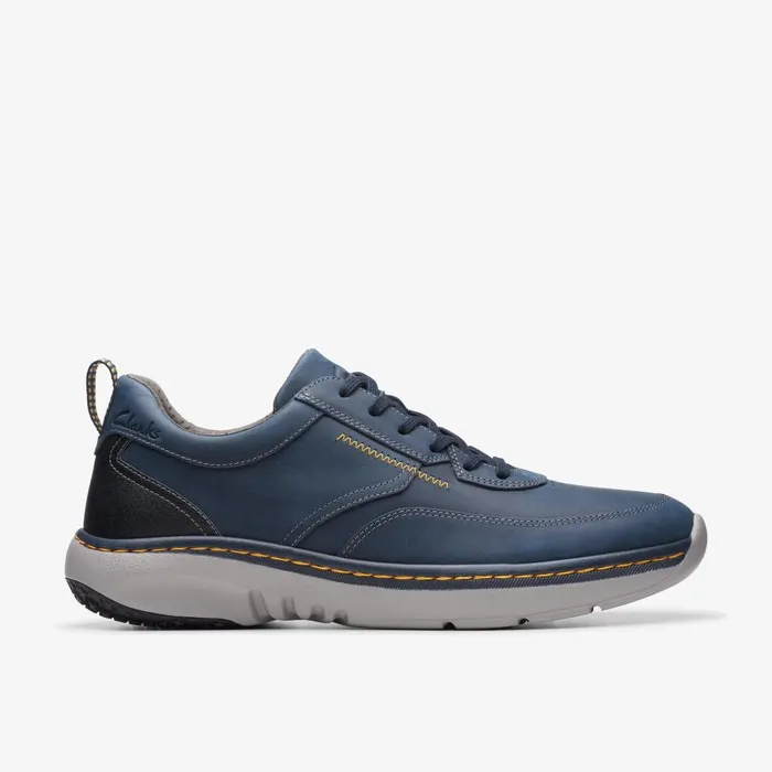Clarks Pro Lace Navy Leather Men Clarks Sneakers