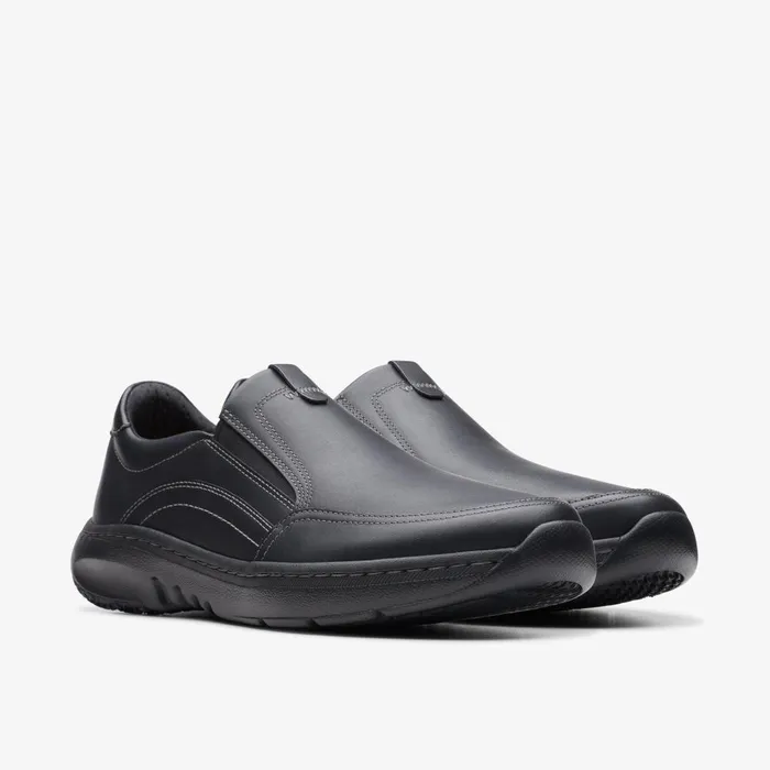 Clarks Pro Step Black Leather Men Clarks Casual Dress Shoes