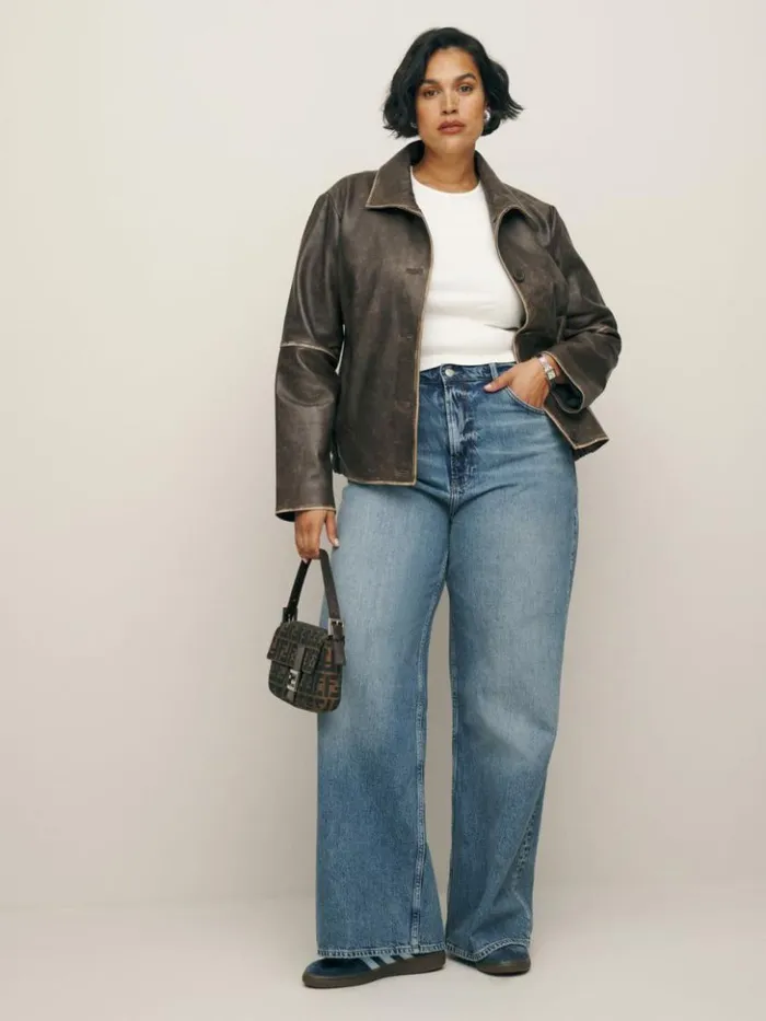 Clothing The Reformation Cary High Rise Slouchy Wide Leg Jeans Galway