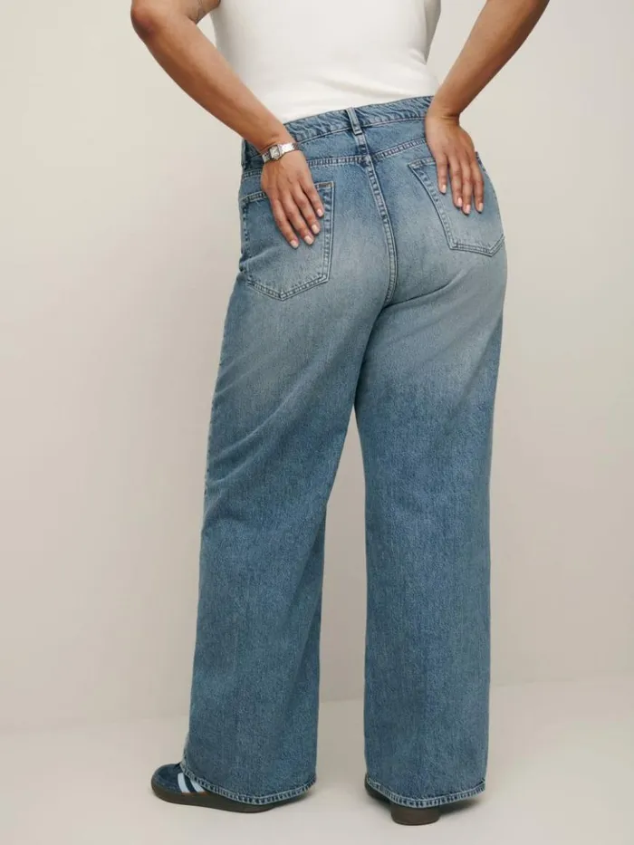Clothing The Reformation Cary High Rise Slouchy Wide Leg Jeans Galway