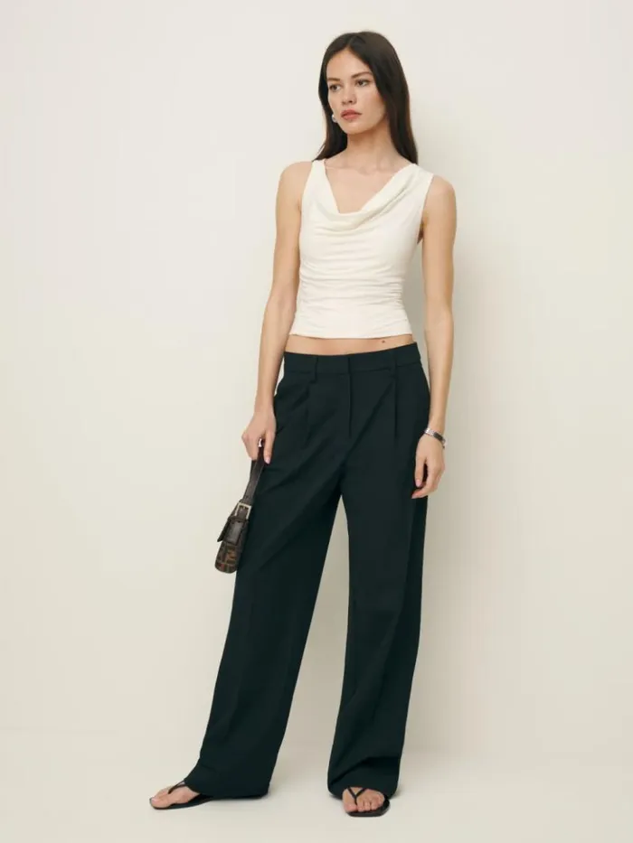 Clothing The Reformation Darla Knit Top Fior Di Latte