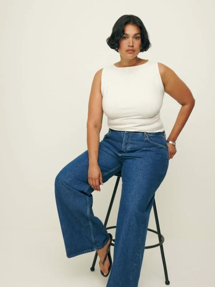 Clothing The Reformation Dusk Knit Top Es Fior Di Latte