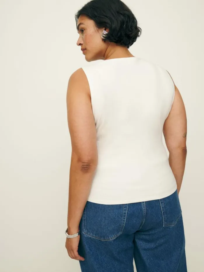 Clothing The Reformation Dusk Knit Top Es Fior Di Latte