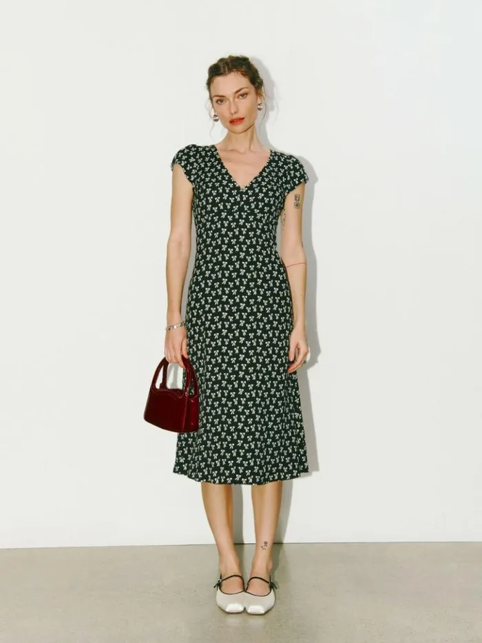 Clothing The Reformation Iva Dress Bowtie