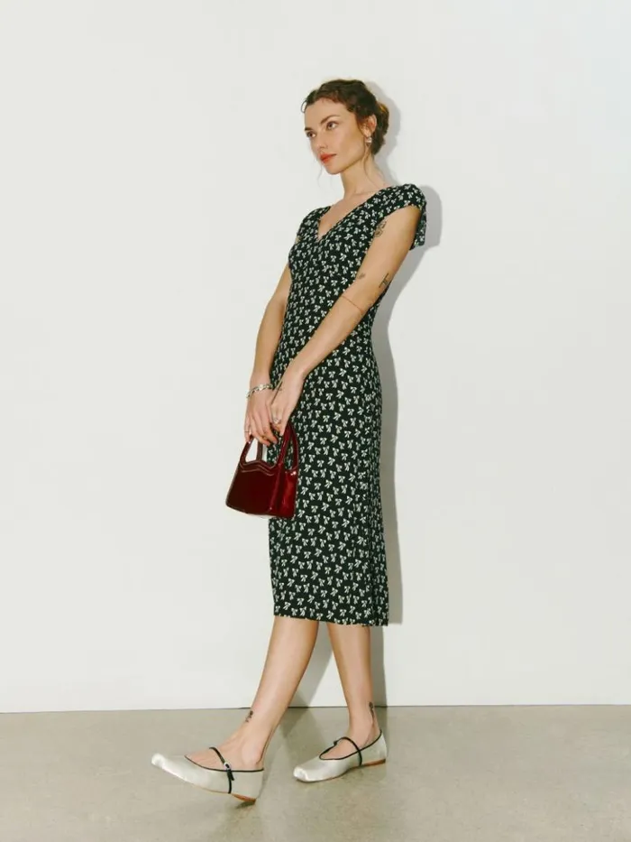 Clothing The Reformation Iva Dress Bowtie