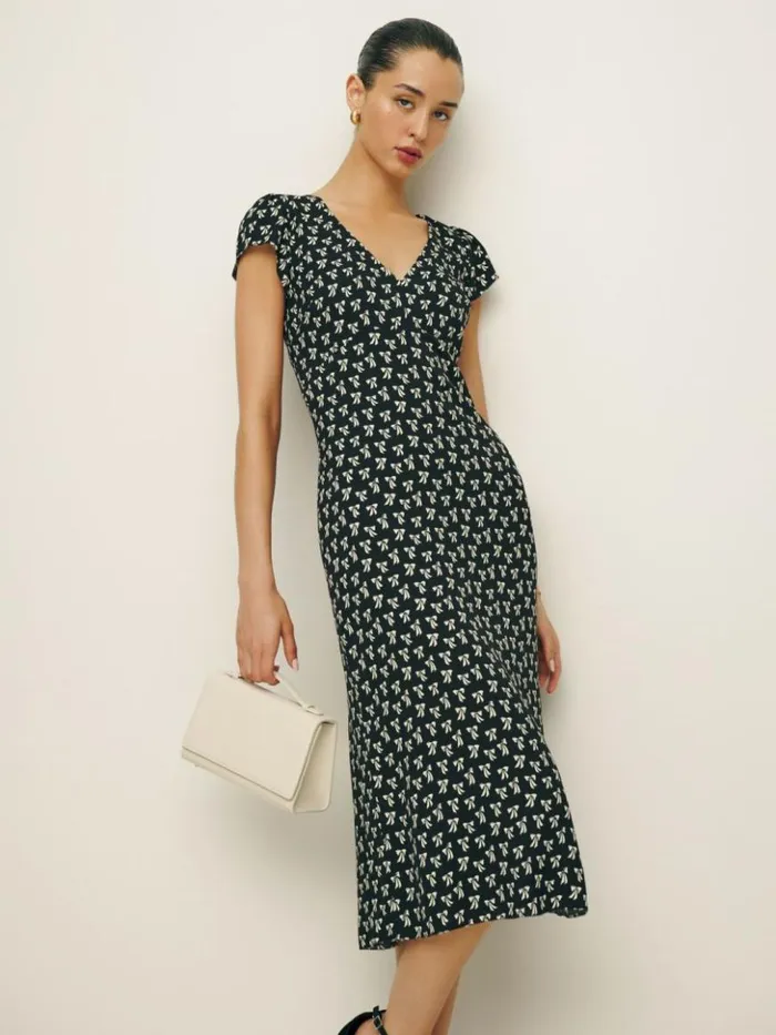 Clothing The Reformation Iva Dress Bowtie