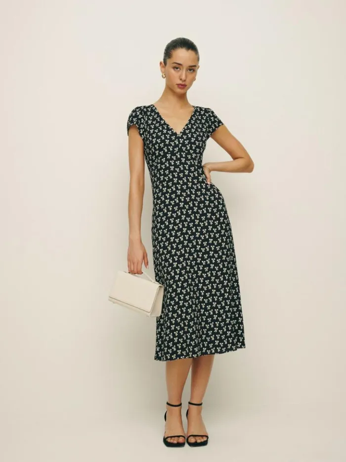 Clothing The Reformation Iva Dress Bowtie