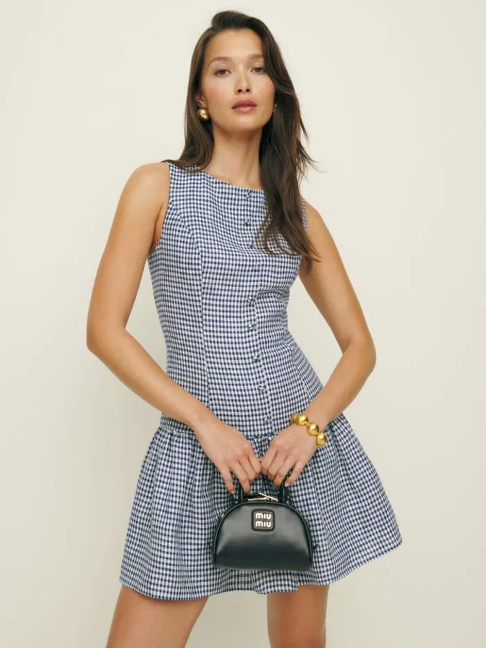 Clothing The Reformation Keoni Linen Dress Challah Check