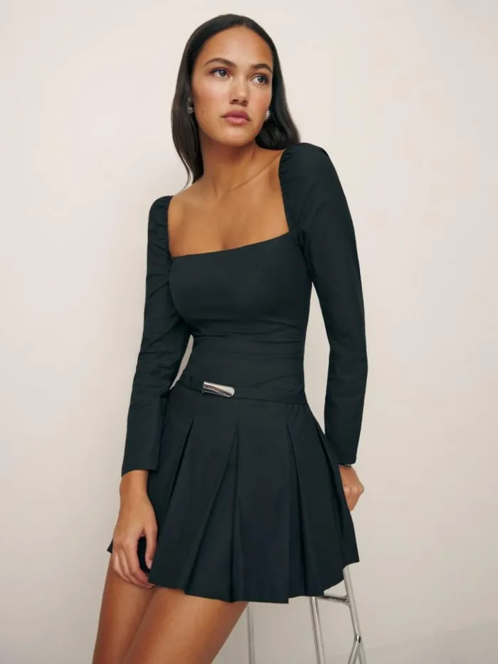 Clothing The Reformation Luella Dress Black