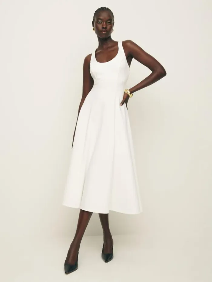 Clothing The Reformation Mikol Knit Dress White