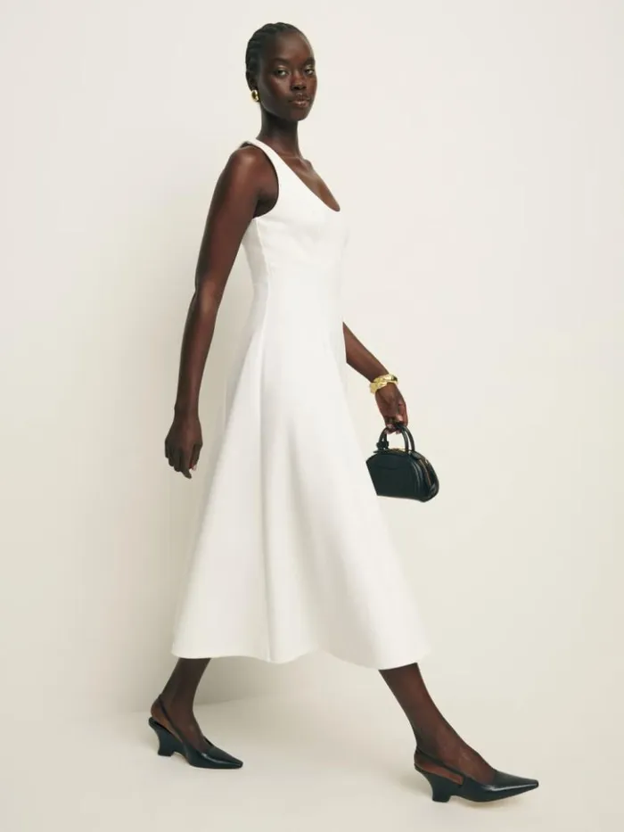 Clothing The Reformation Mikol Knit Dress White