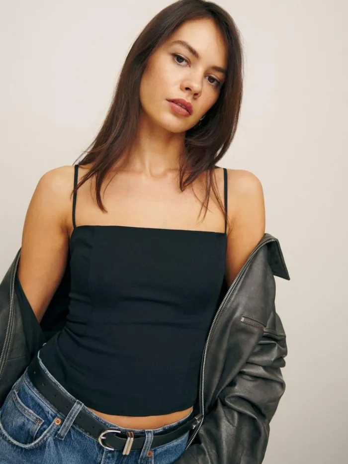 Clothing The Reformation Overland Top Black