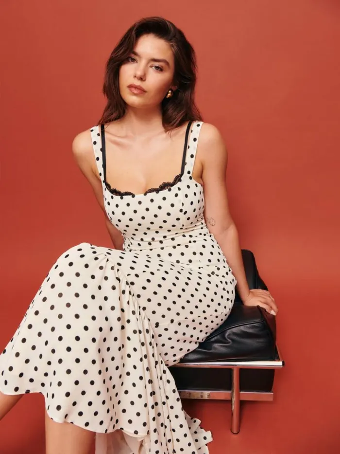 Clothing The Reformation Petites Irisa Dress Portofino