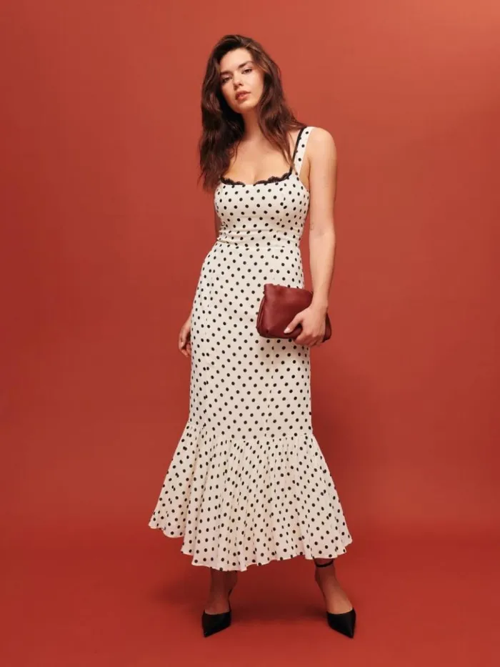 Clothing The Reformation Petites Irisa Dress Portofino