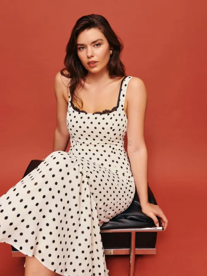 Clothing The Reformation Petites Irisa Dress Portofino