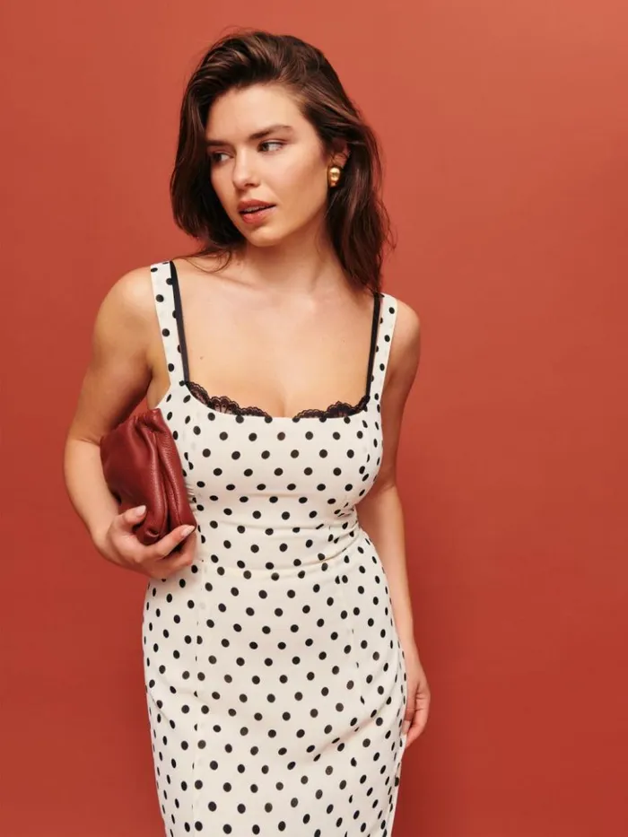 Clothing The Reformation Petites Irisa Dress Portofino