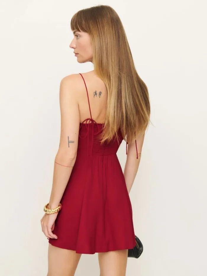 Clothing The Reformation Saskia Dress Sangre