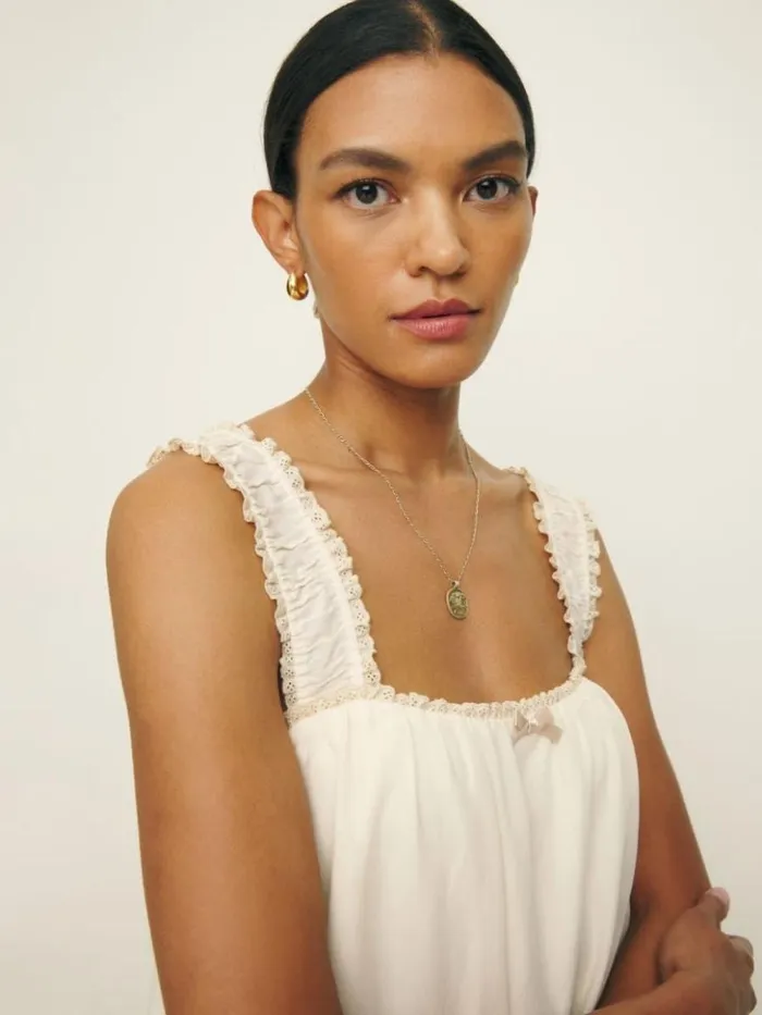Clothing The Reformation Tullia Dress Cream