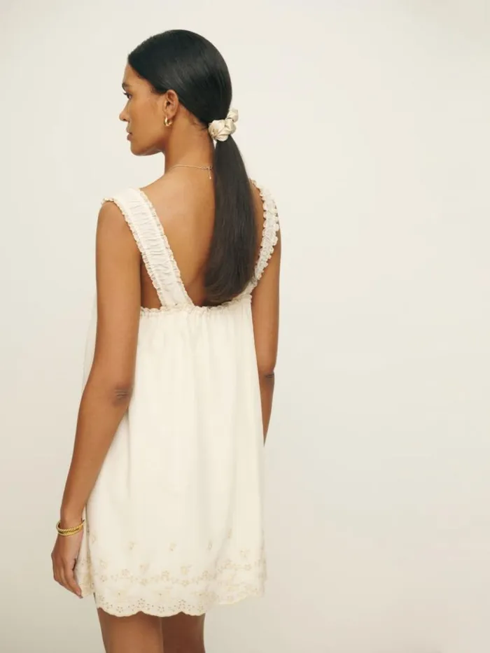 Clothing The Reformation Tullia Dress Cream