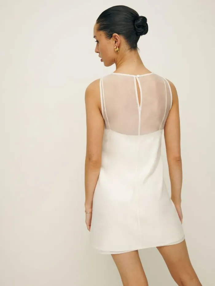 Clothing The Reformation Vina Dress White