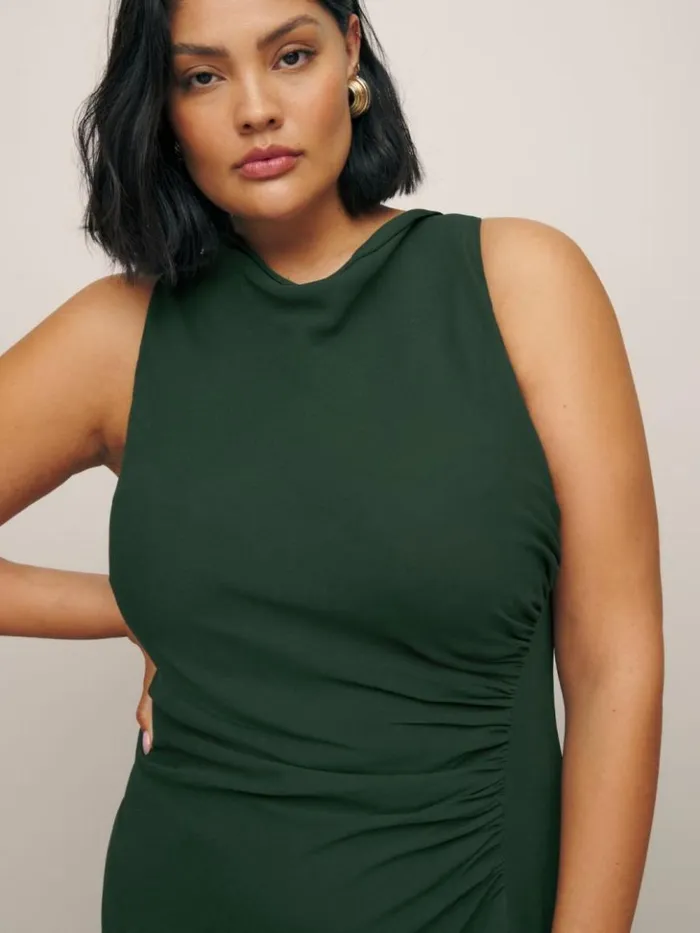 ClothingWeddings The Reformation Senna Dress Es Forest