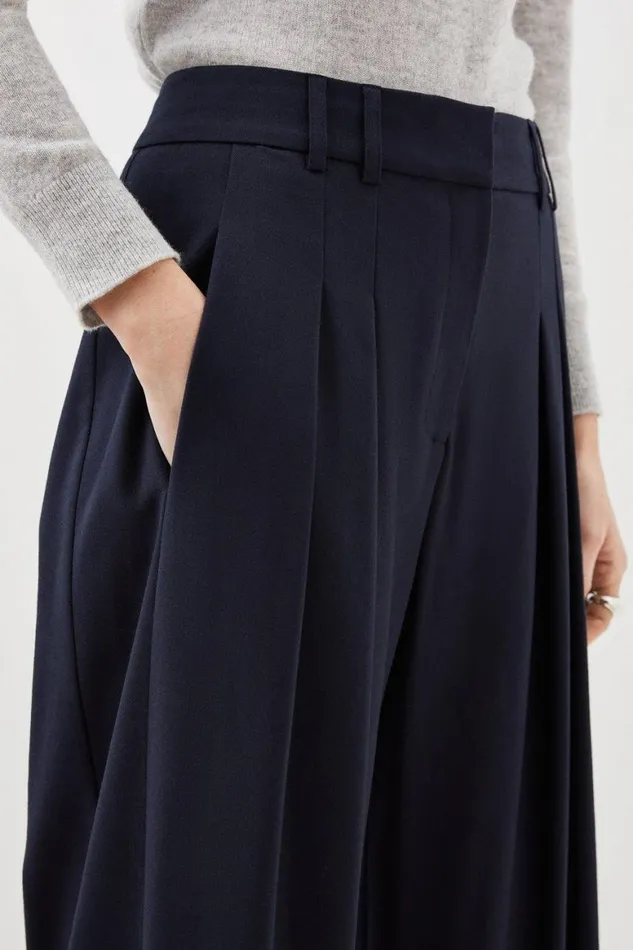 CoOrds Women Karen Millen Tailored Flannel Set Indigo