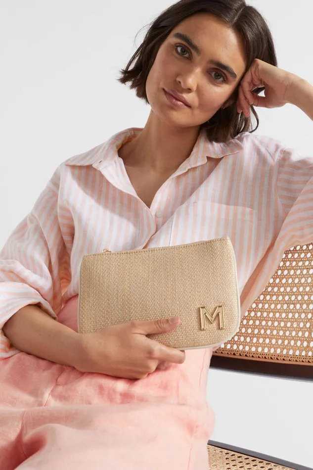 Cosmetic Bags Woman Seed Heritage Initial Pouch L